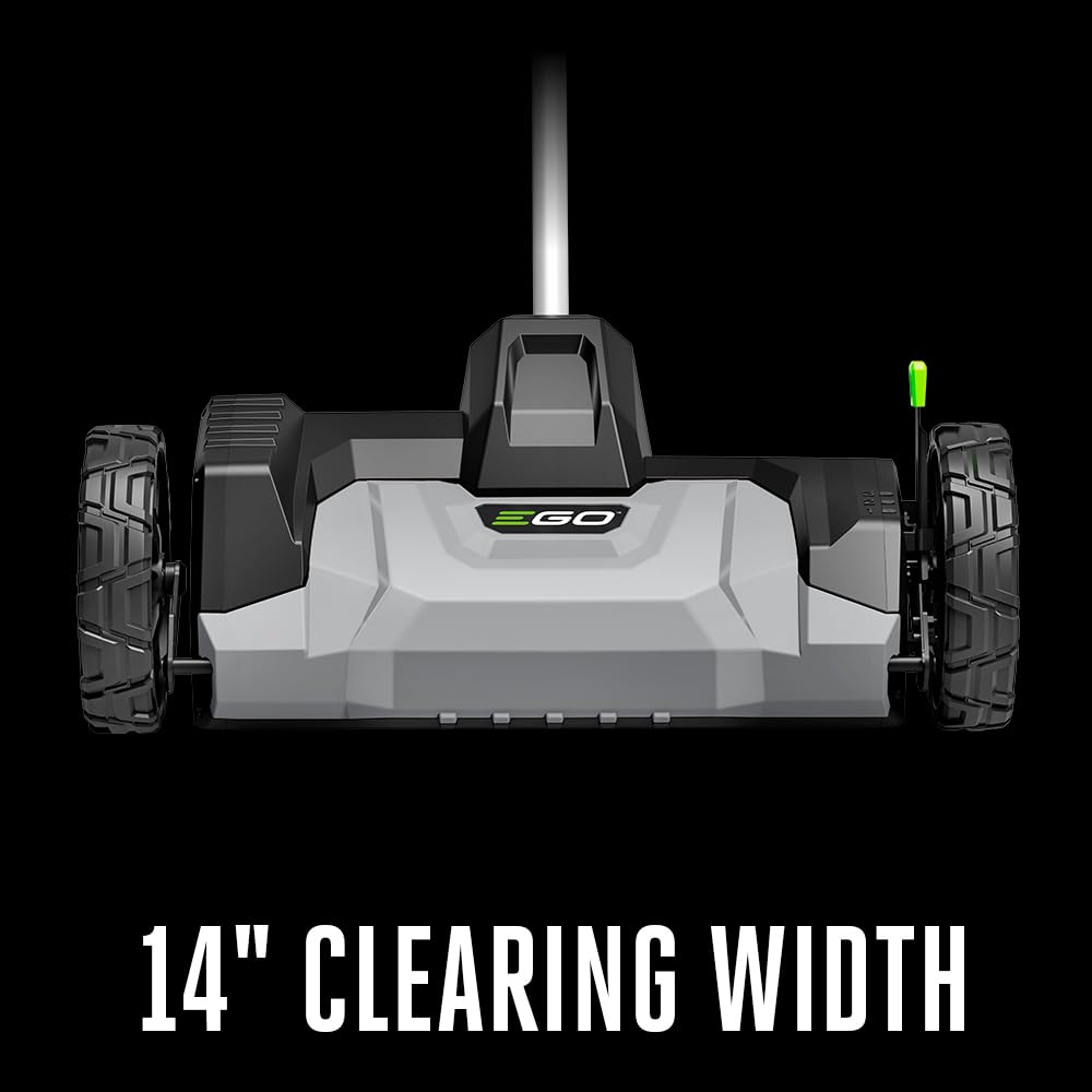 EGO Power+ three-position depth lever detail for controlled raking depth