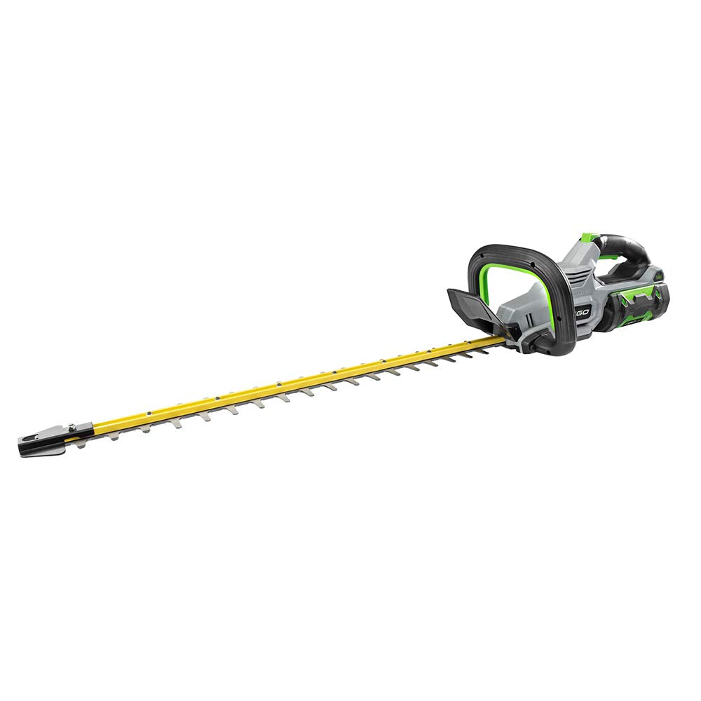 EGO POWER+ front view showing 24-inch blades and balanced design for comfortable trimming