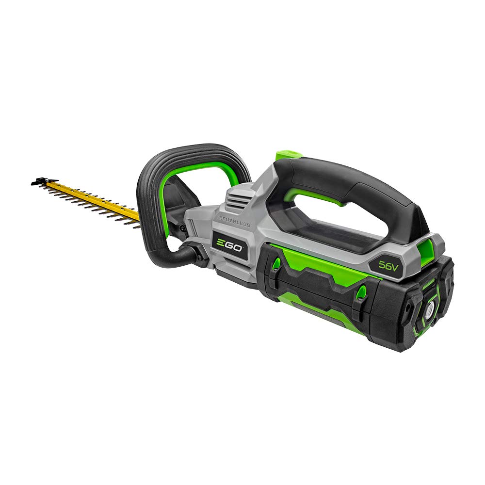EGO POWER+ lifestyle garden setting showing cordless convenience and tidy hedges