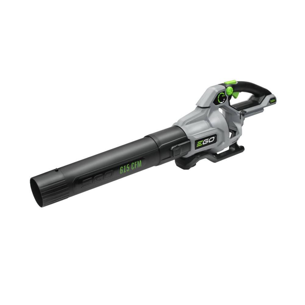 EGO Power+ lifestyle backyard cleanup showing quiet, gas-free yard work benefit