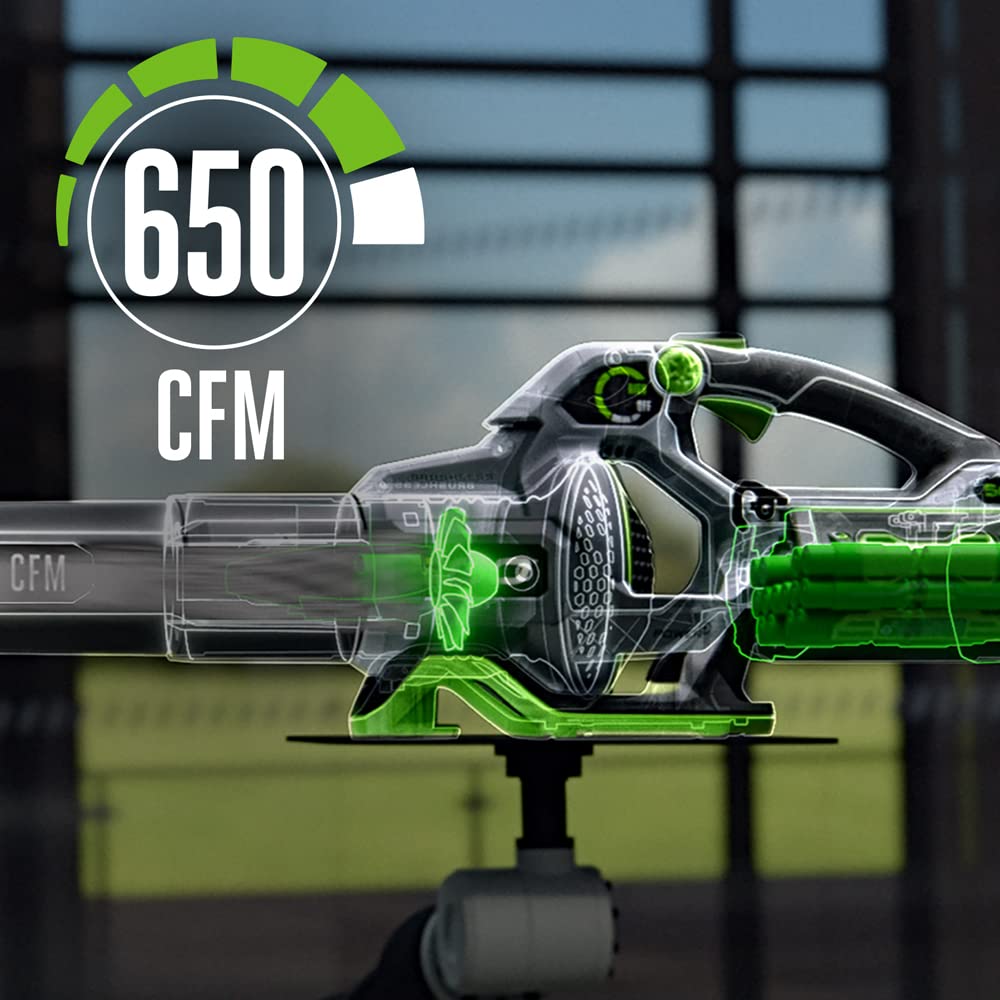 EGO Power+ LB6500 handle and variable speed dial for precise control