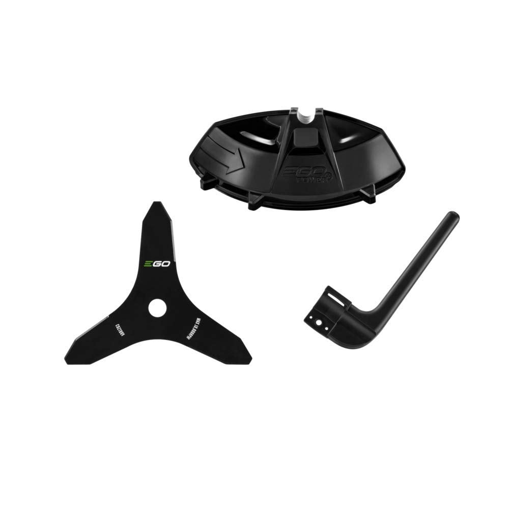 EGO Power+ metal blade combo kit front view showing blade and guard for safer heavy-duty cutting