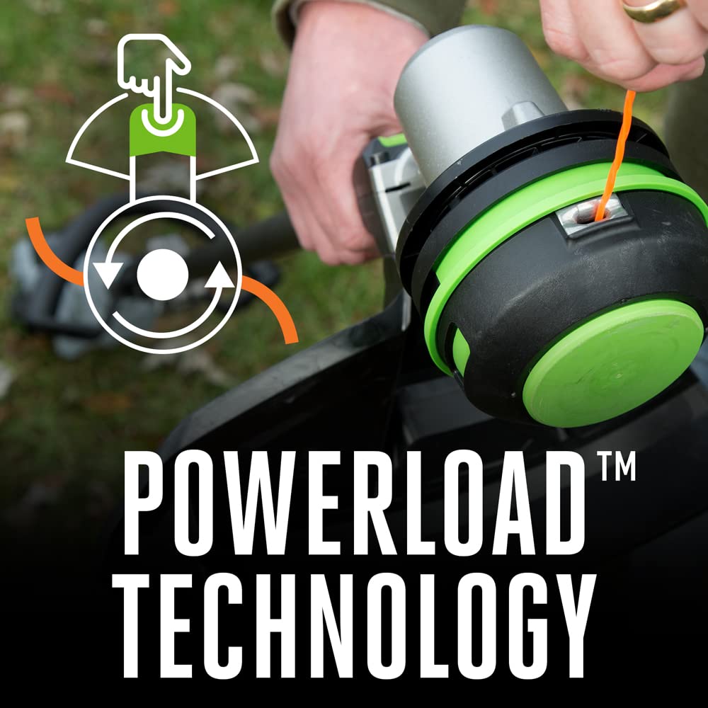 EGO Power+ POWERLOAD head detail demonstrating fast line loading benefit