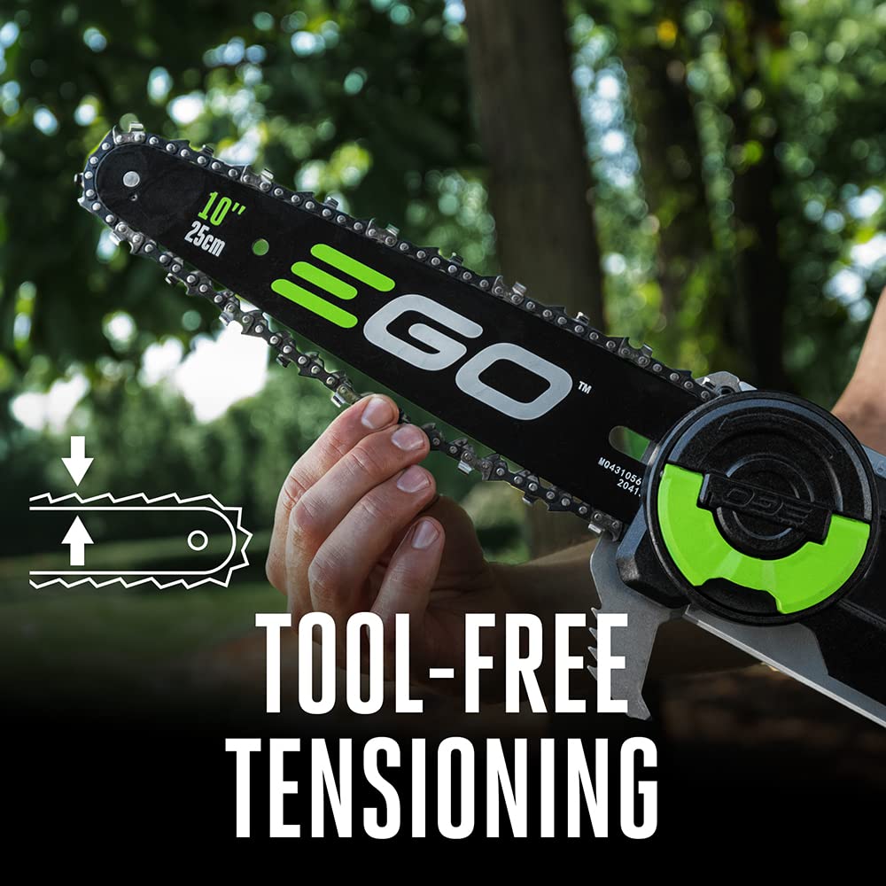 EGO Power+ quick-adjust handle and shoulder strap for stable control