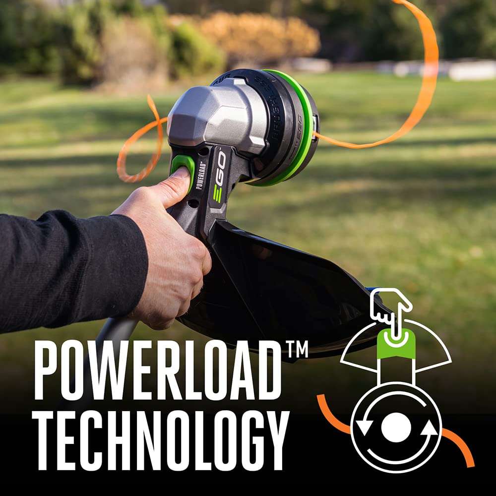 EGO Power+ telescopic aluminum shaft adjustment detail, customizable comfortable reach