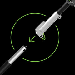 EGO PSA1020 10-inch bar and narrow-kerf chain detail showing cutting precision