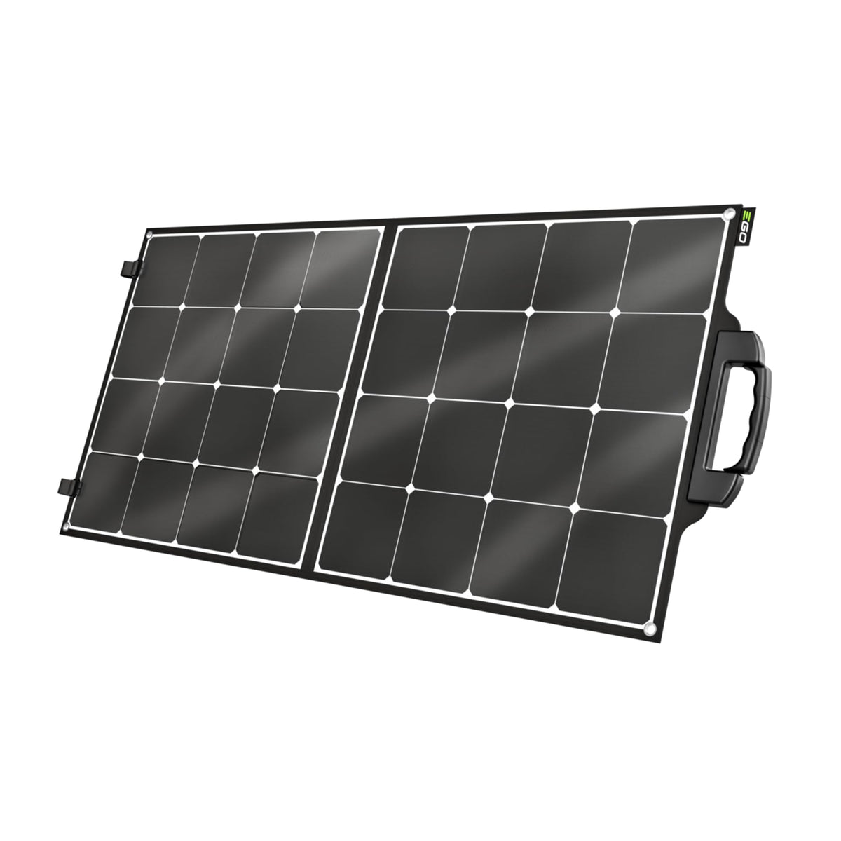 EGO Power+ front folded panel showing compact portability and travel convenience