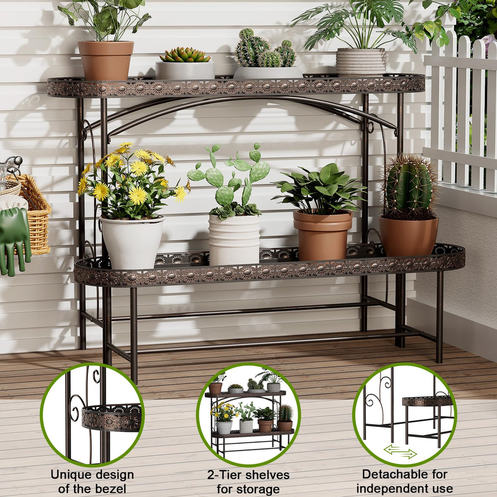 EHONXI side profile focusing on sturdy base and stable support for heavier pots