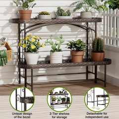 EHONXI side profile focusing on sturdy base and stable support for heavier pots