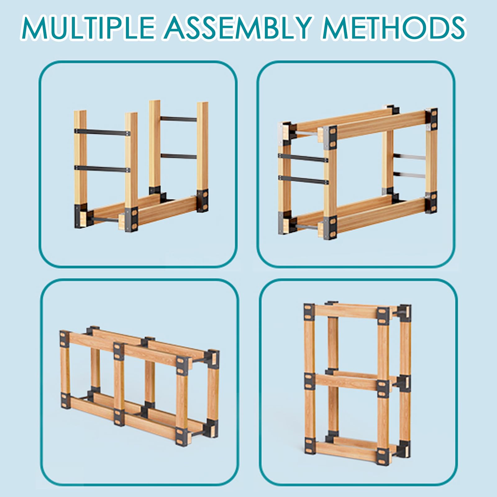 Eibikdi end plate and screws layout showing included hardware for assembly