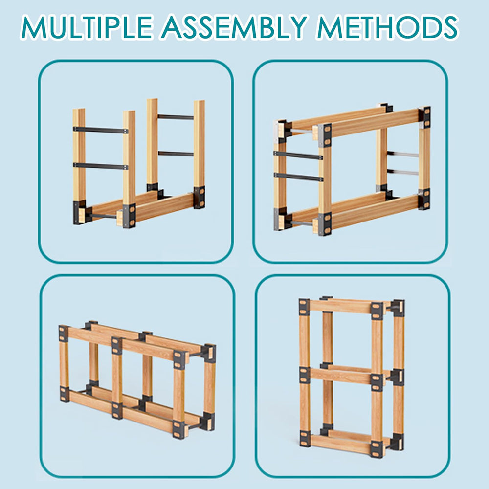 Eibikdi end plate and screws layout showing included hardware for assembly