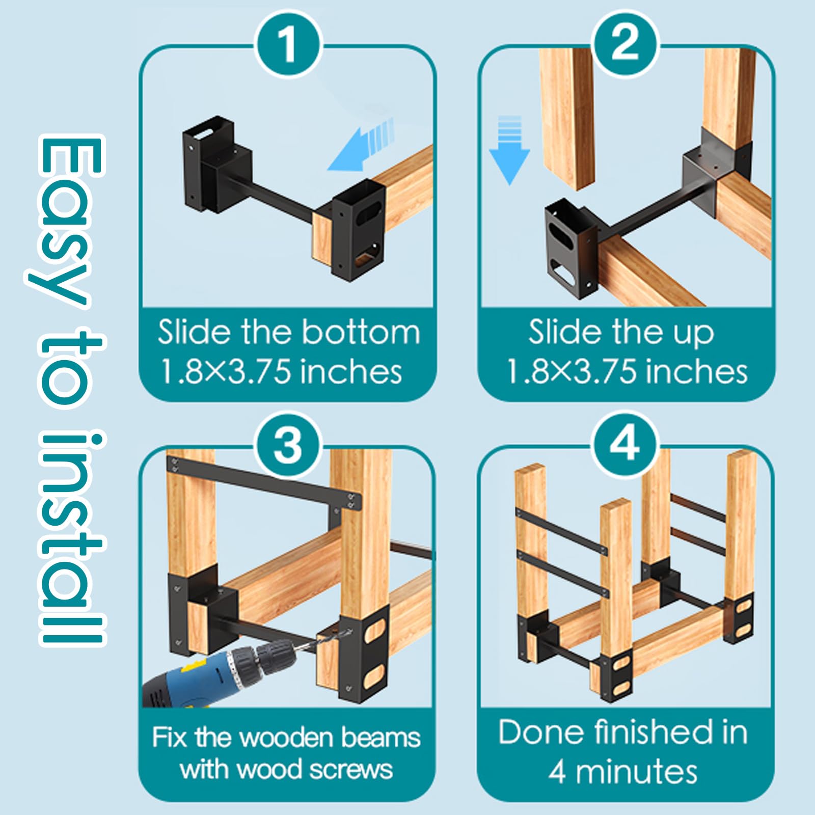 Eibikdi flatpack components unboxed showing complete kit ready to assemble