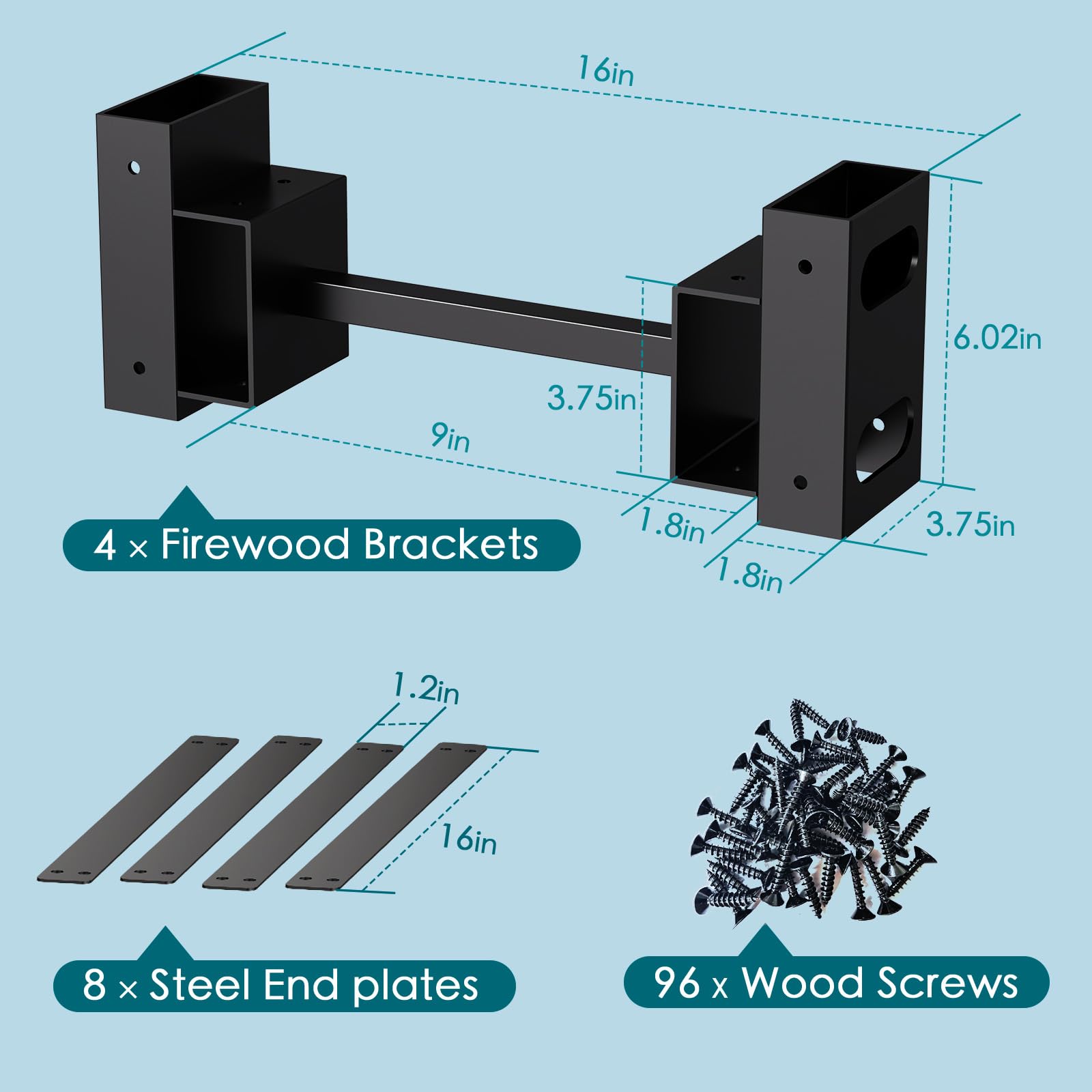 Eibikdi rack under covered porch protecting wood and extending life