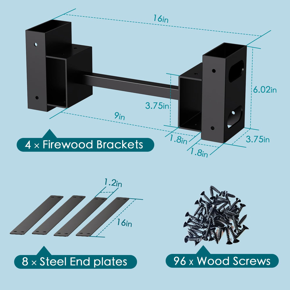 Eibikdi rack under covered porch protecting wood and extending life