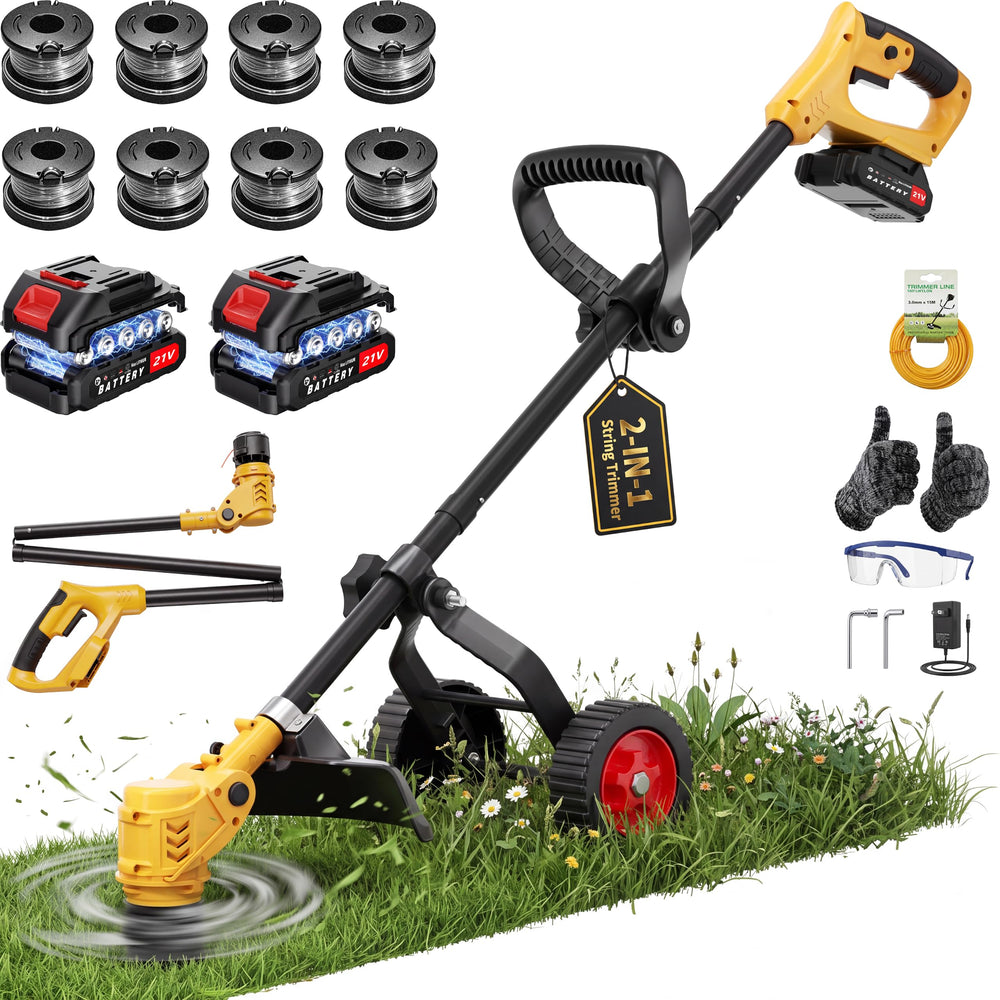 EIDOWA front view assembled trimmer showing compact design and ready-to-use convenience