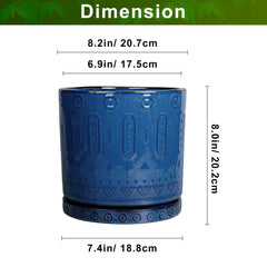 Eightpot drainage hole and matching saucer showing water control and furniture protection