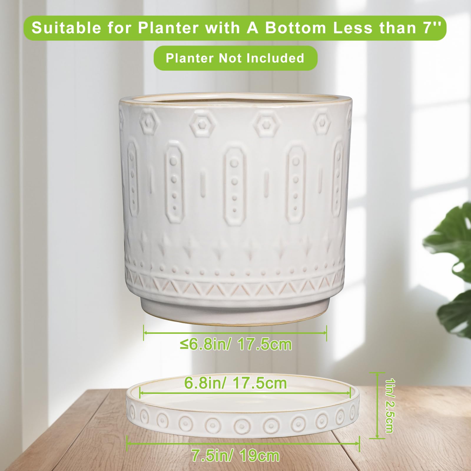 Eightpot detail of geometric pattern enhancing decor and visual appeal