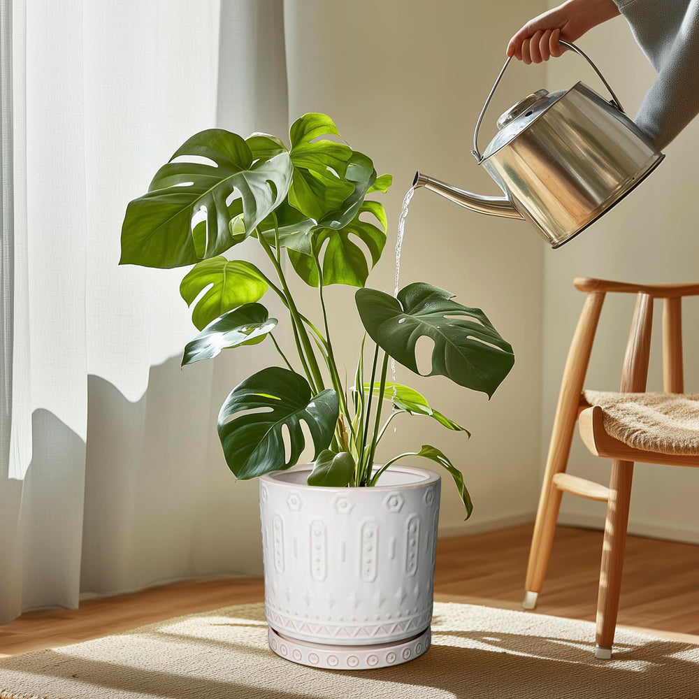 Eightpot close-up of glazed pattern highlighting durable finish and easy-clean benefit