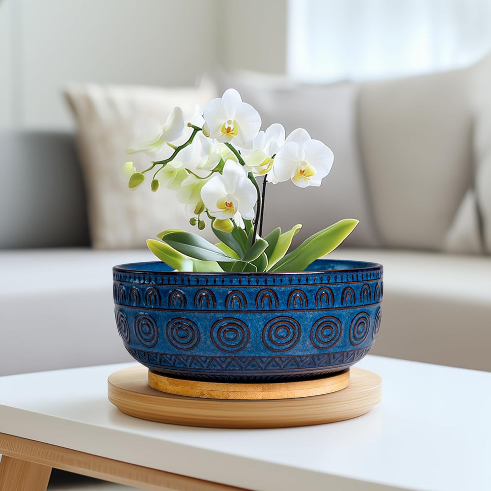 Eightpot held in hand to show scale and tabletop suitability