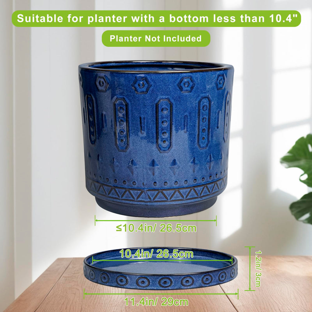 Eightpot side profile showing saucer depth and stable low-profile design