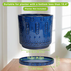 Eightpot side profile showing saucer depth and stable low-profile design