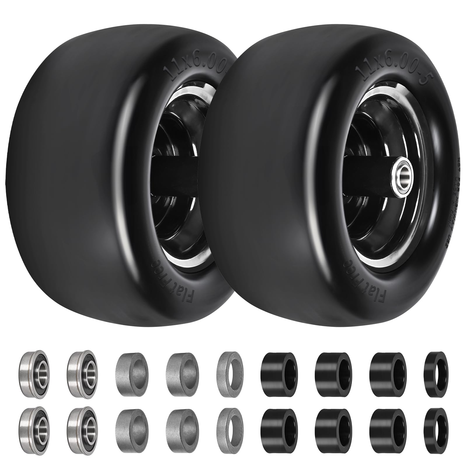 Eiictneh front view assembled tire and wheel showing ready-to-install durability