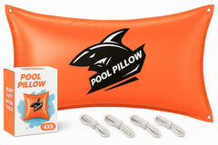 EIIORPO front view of 4x8 pool pillow showing durable shape and protection