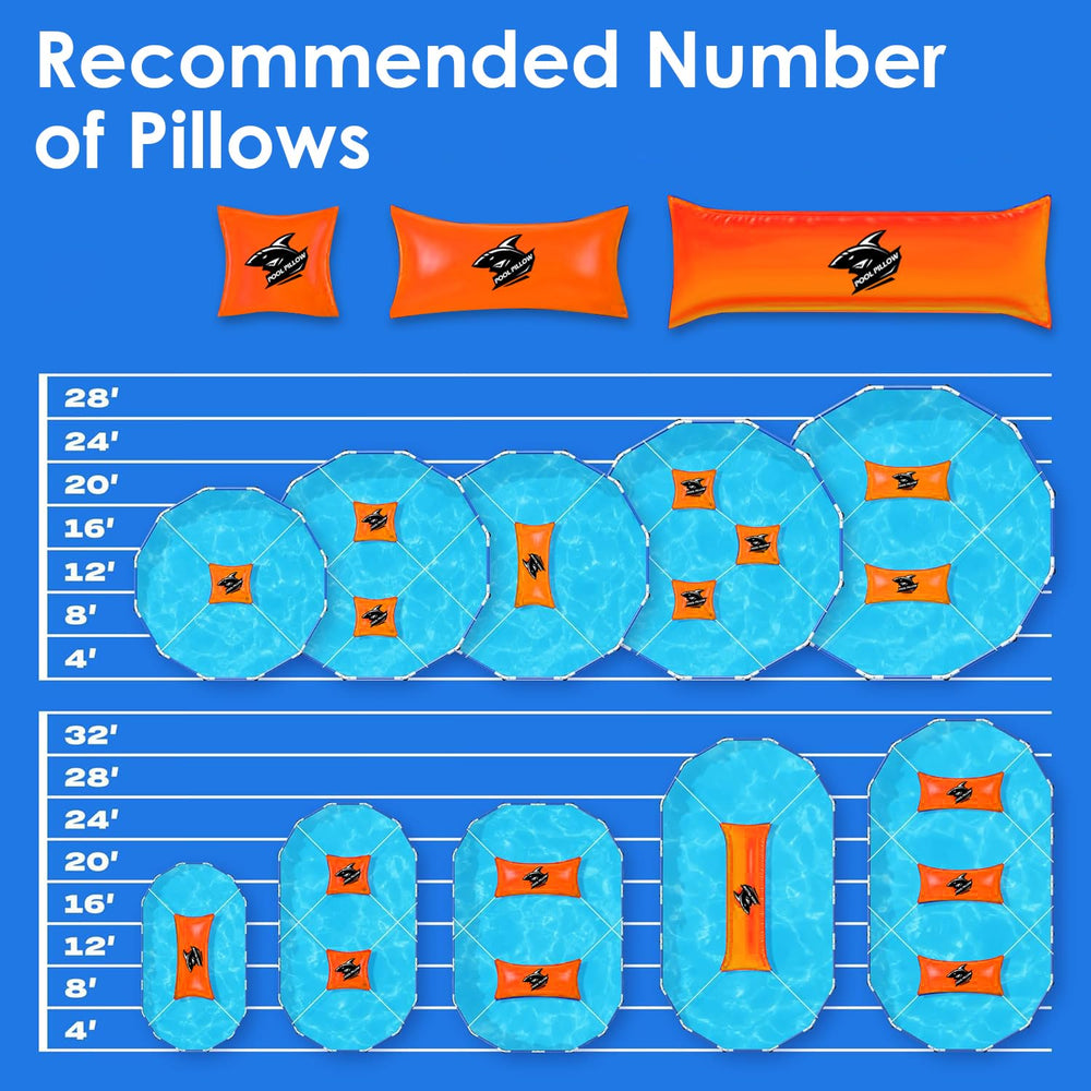 EIIORPO pool pillow in winter yard protecting cover and simplifying cleanup