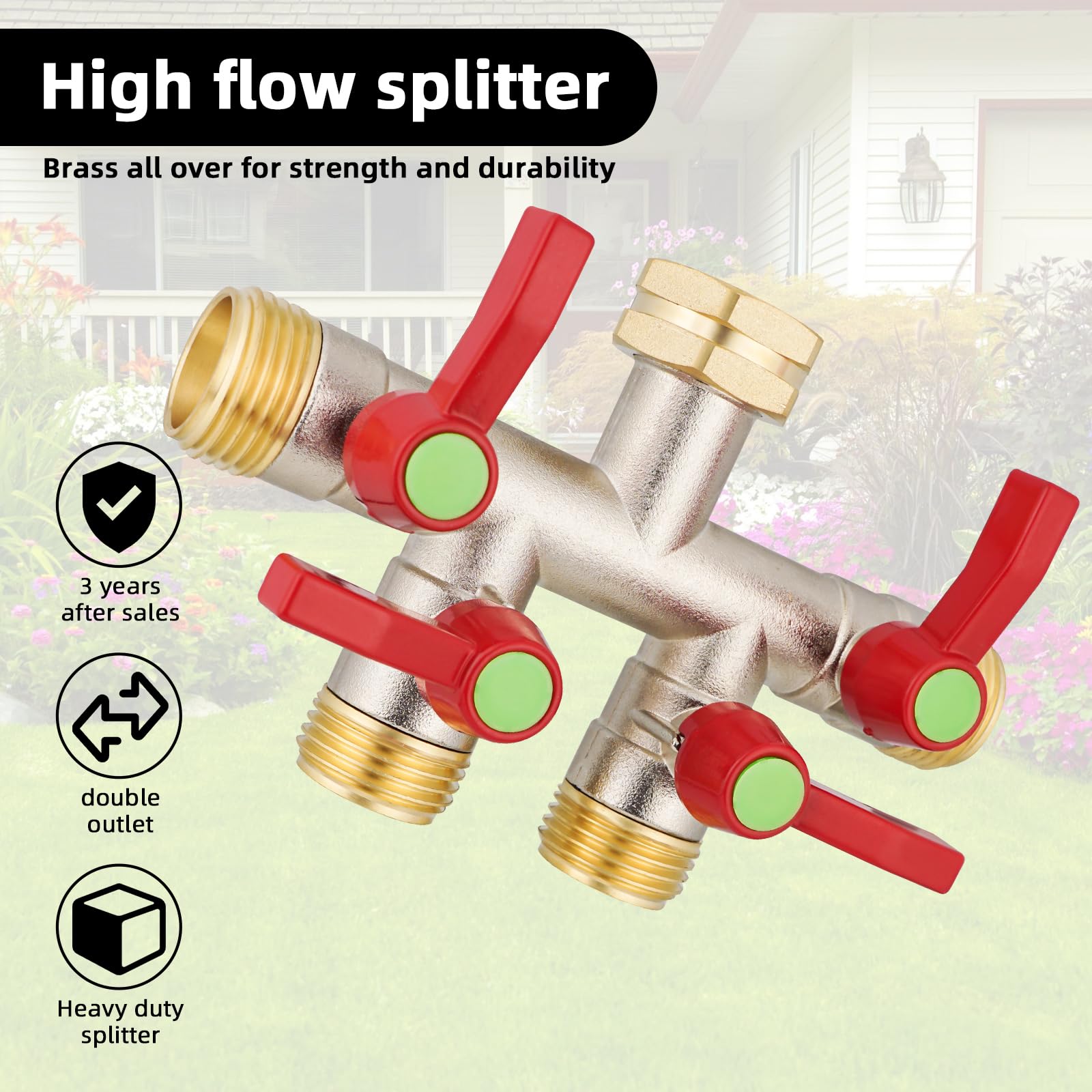 EJW threaded 3/4 inch GHT inlet detail for secure leak-resistant connection