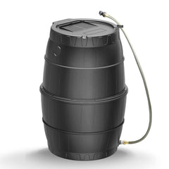 EJWOX front view of 45 gallon barrel showing capacity and outdoor benefits