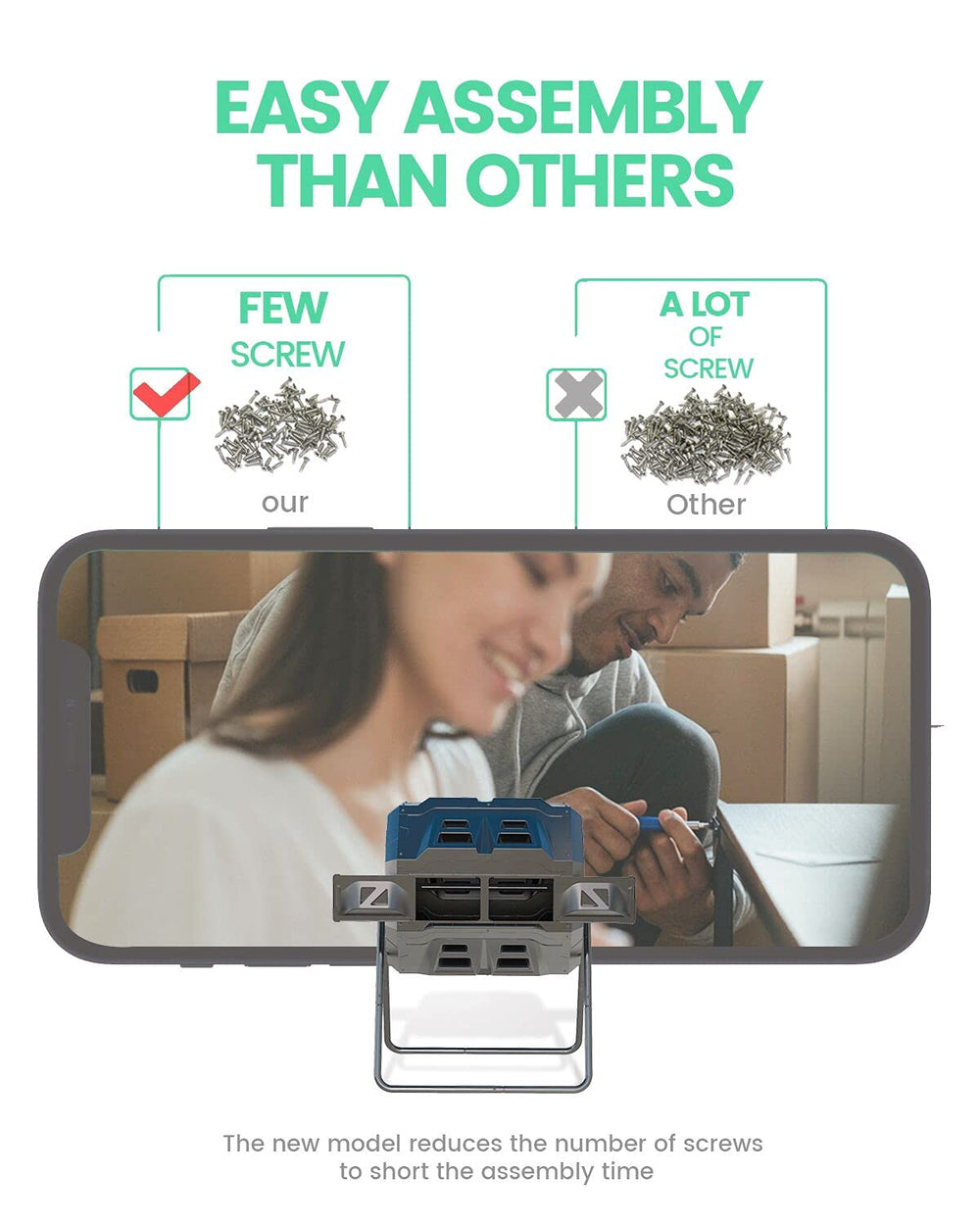 EJWOX open chamber with organics showing capacity and ease of loading for faster composting