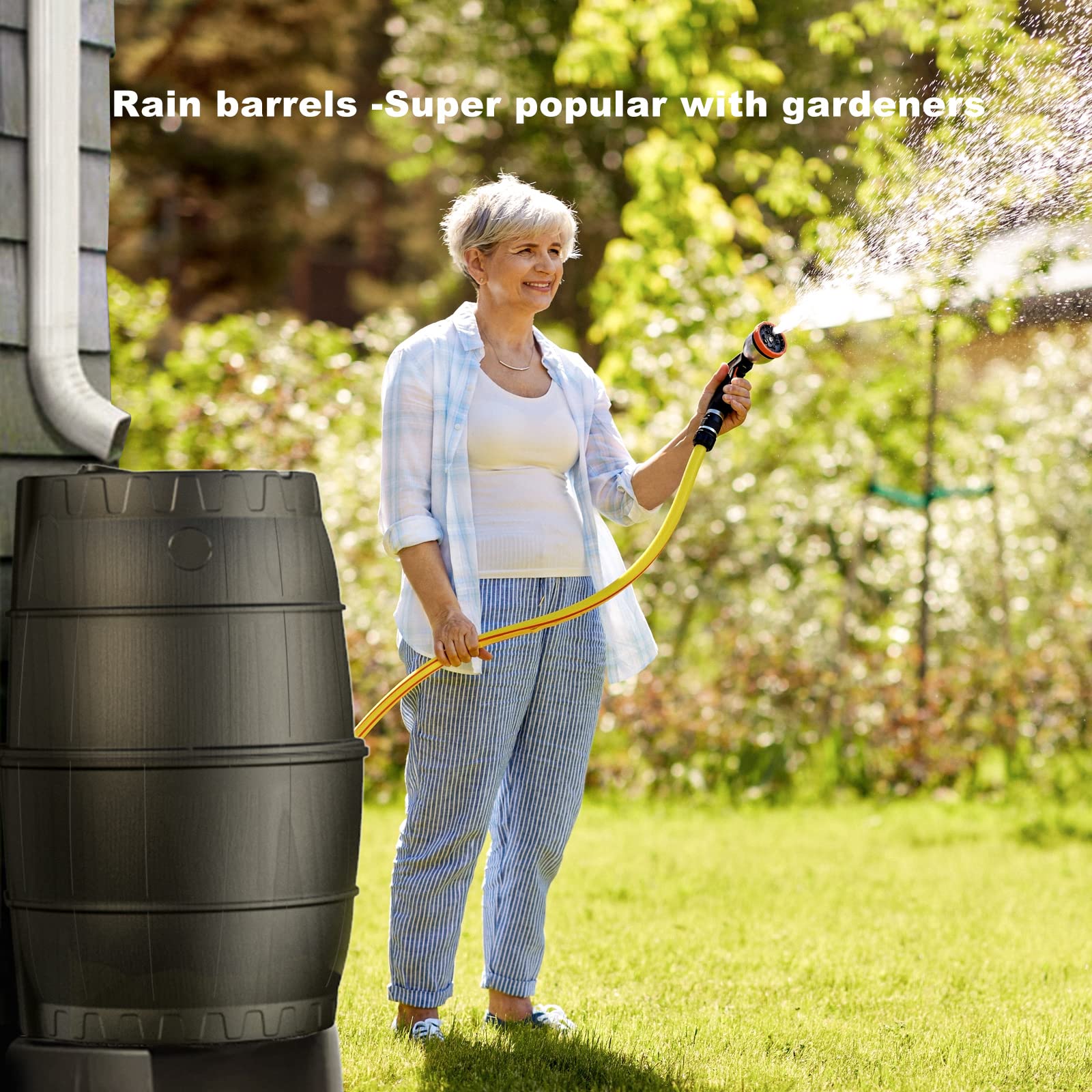 EJWOX overflow outlet directing excess rainwater away from foundation