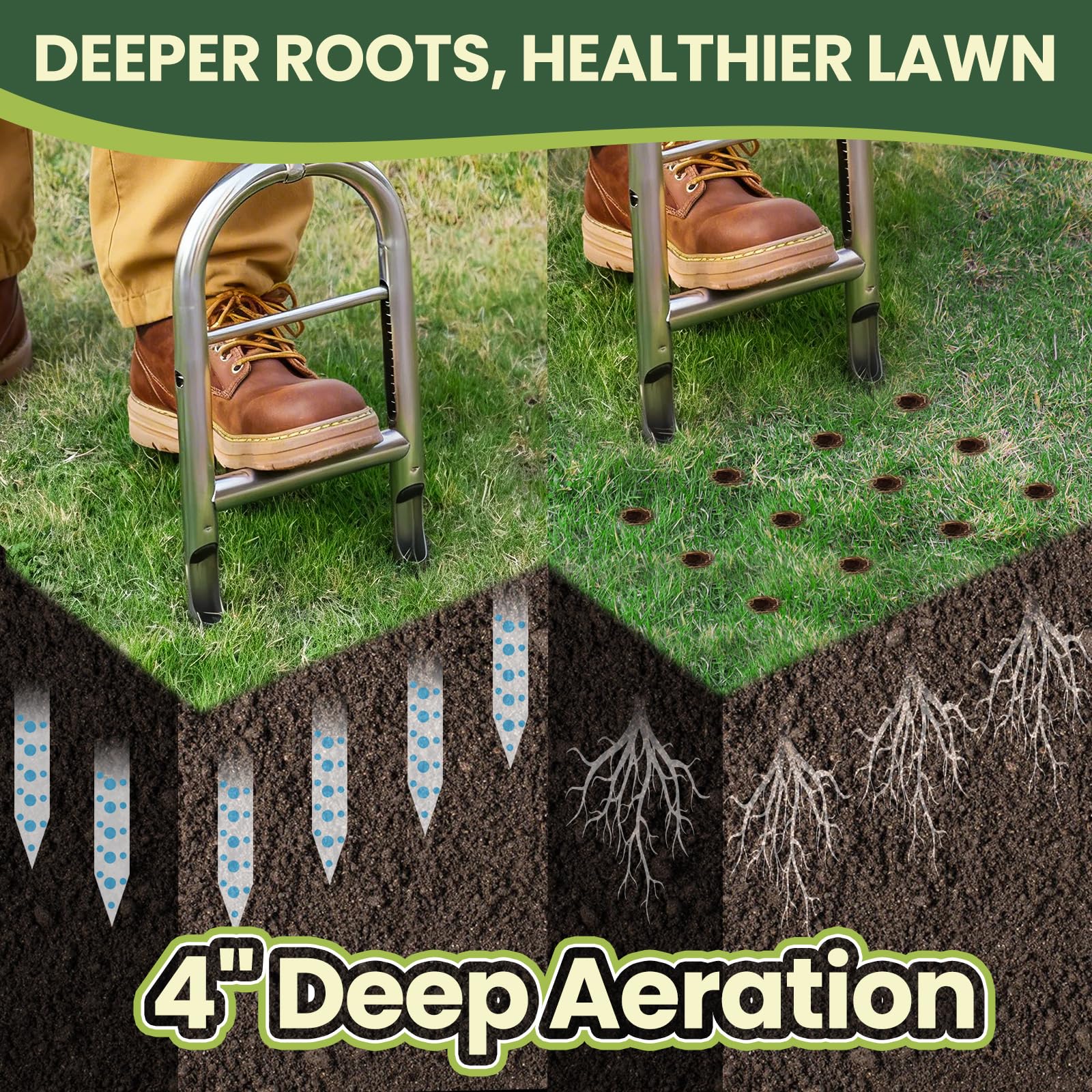 EKIORI full assembled aerator illustrating correct height and real-world scale