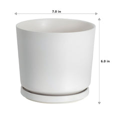 Ekirlin bottom detail with drain hole and saucer illustrating easy drainage and tidy water capture