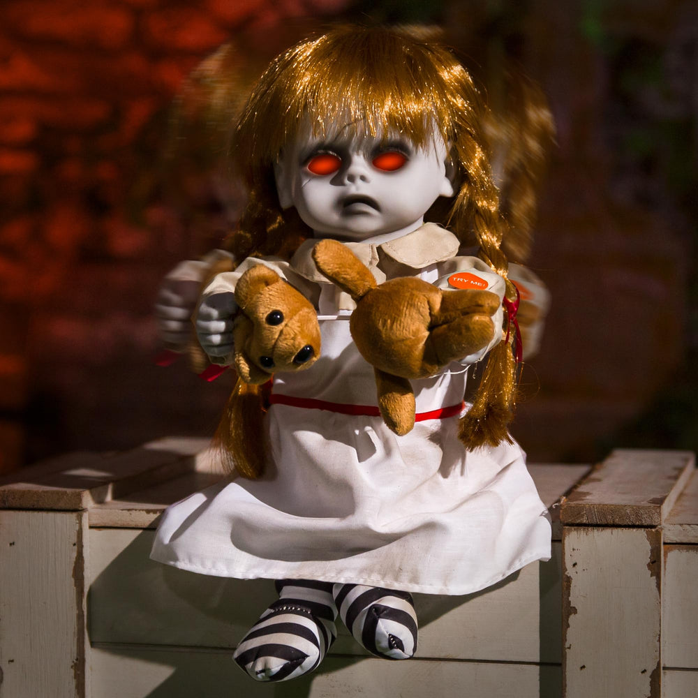 ELAMAS creepy girl front view showing eerie pose and realistic detail