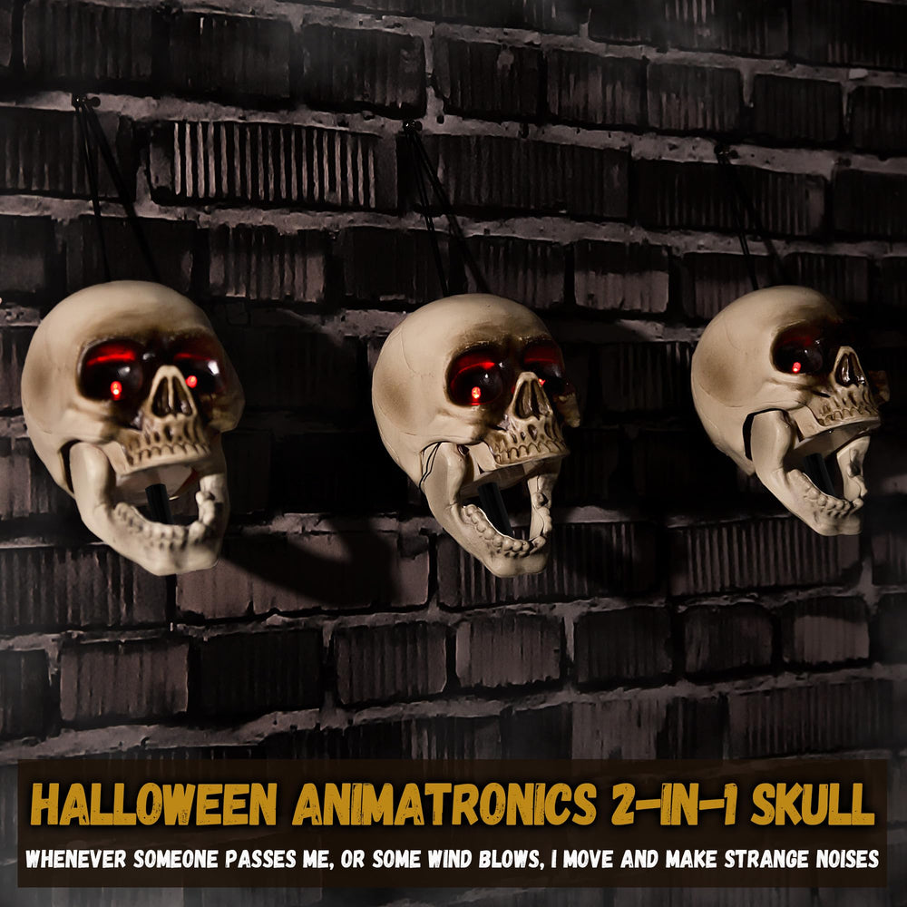 ELAMAS product packaging with three skulls and hanging hardware for convenience