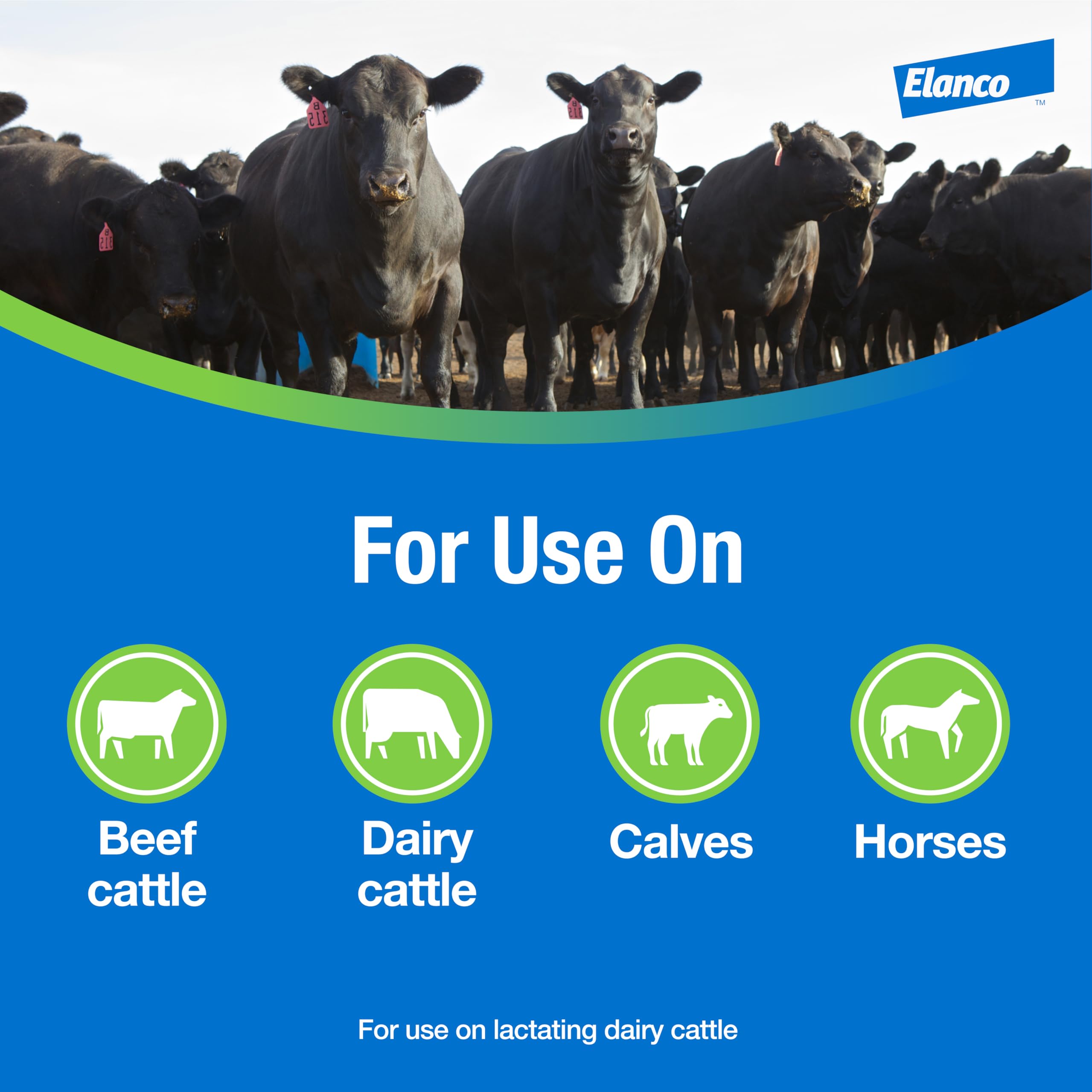 Elanco used as wipe-on for horse treatment offering convenient application