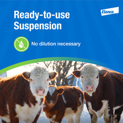 Elanco being poured along cattle backline to provide targeted pest protection