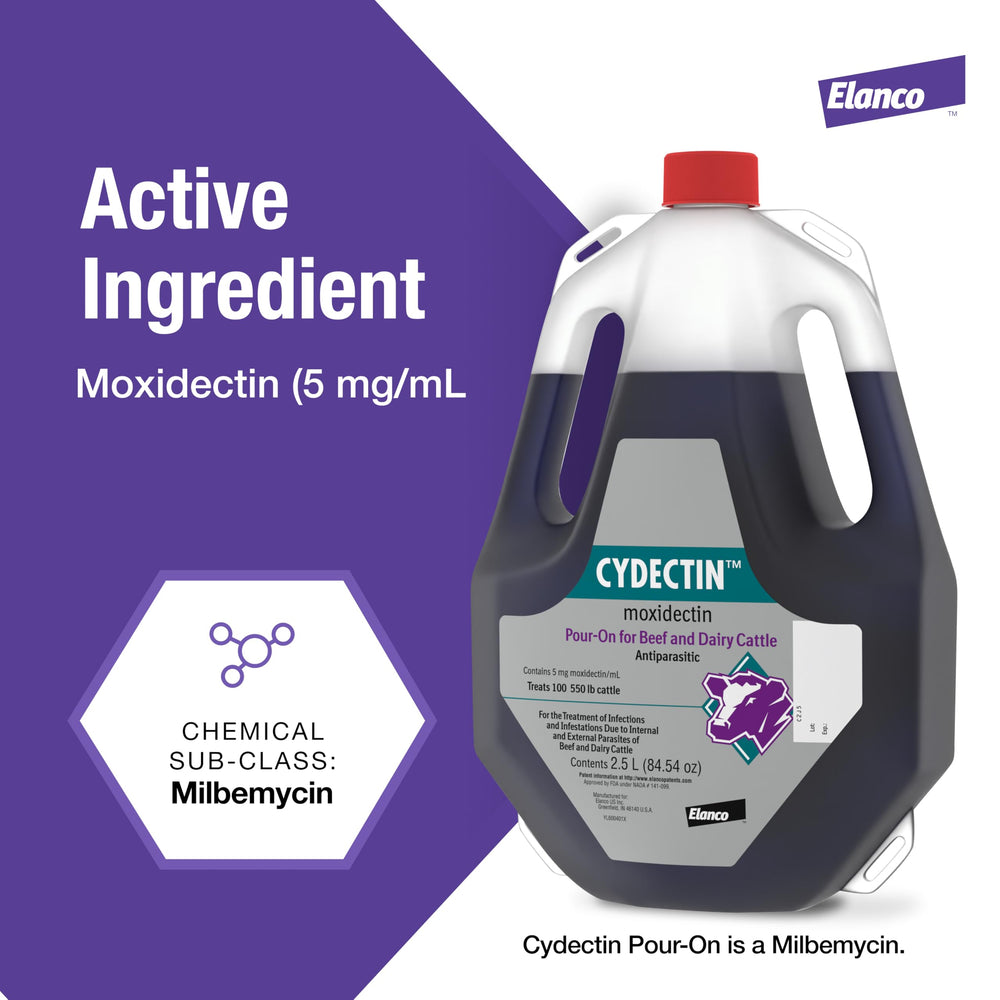 Elanco Cydectin in-field application on grazing cattle enabling herd-wide control