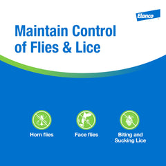 Elanco CyLence pour spout close-up illustrating easy controlled application