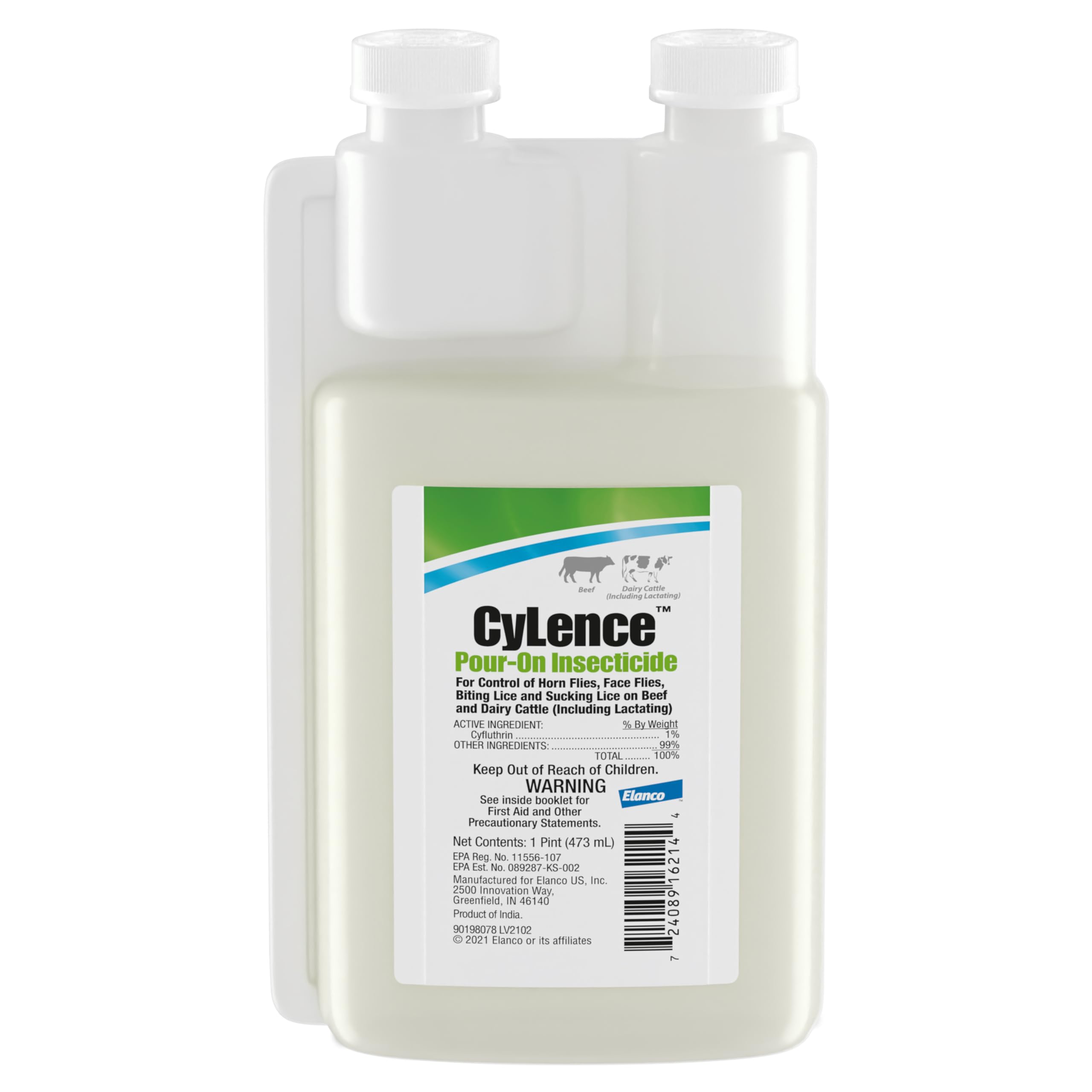 Elanco CyLence front label showing product identity and ready-to-use benefit