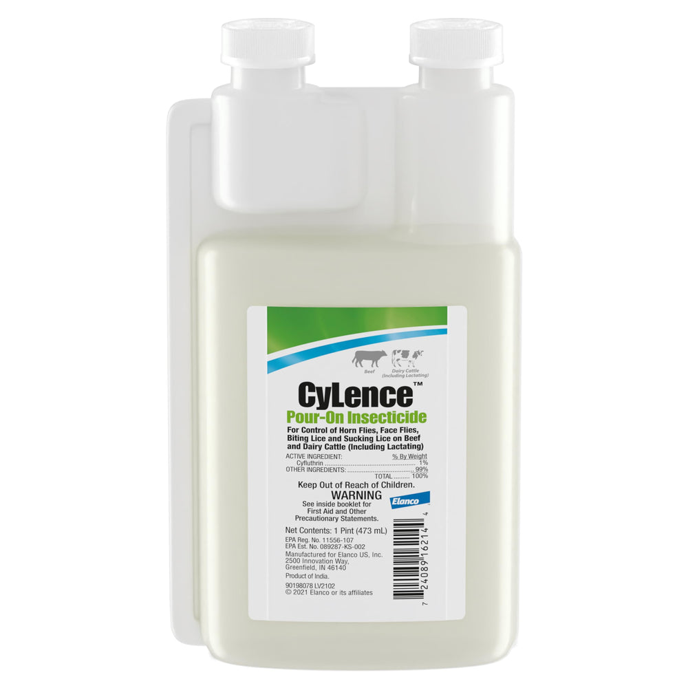 Elanco CyLence front label showing product identity and ready-to-use benefit