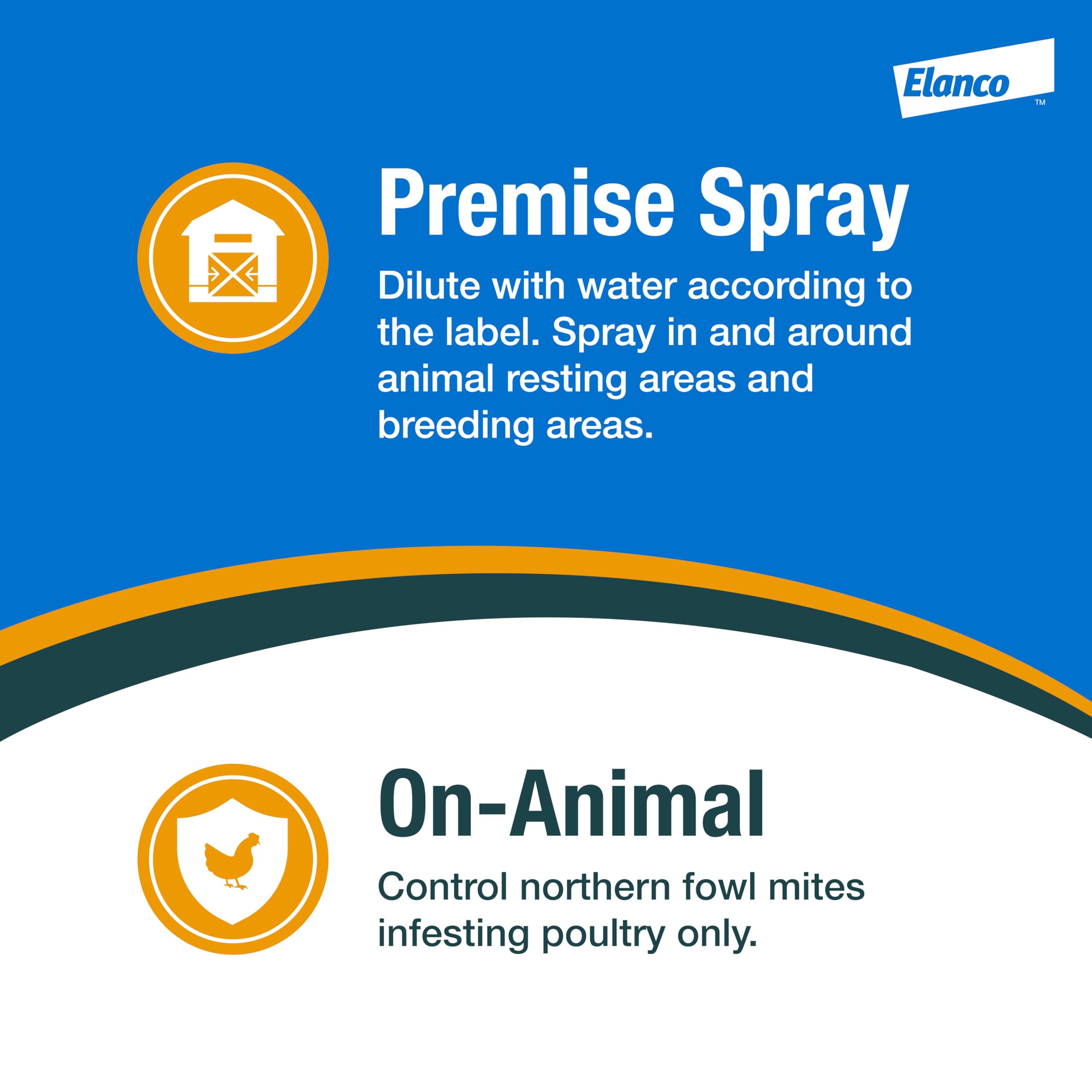 Elanco Elector bottle in a farm setting conveying trusted on-farm pest control and practical use benefit
