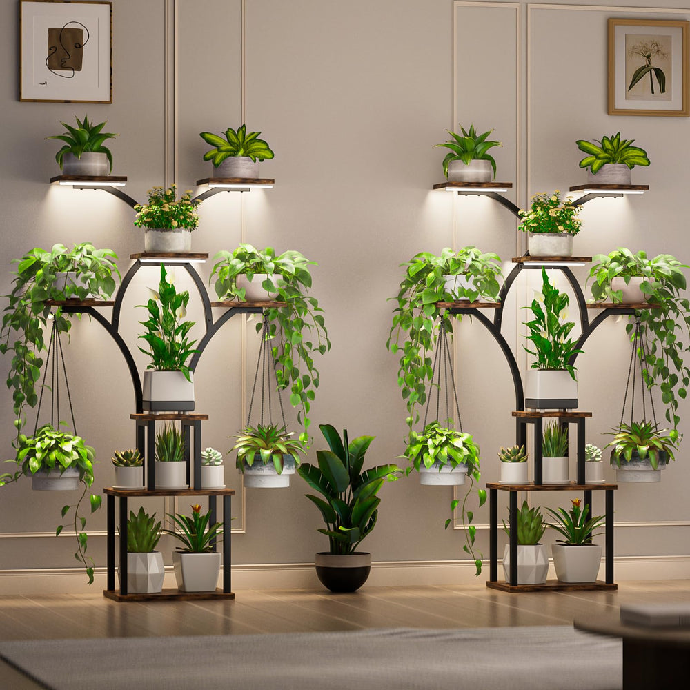 Elbourn hanging hook with planter demonstrating dual-hook versatility and display benefit