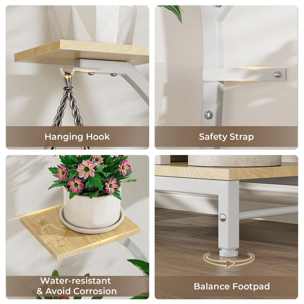 Elbourn top hook with hanging plant showcasing extra display option
