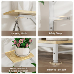 Elbourn top hook with hanging plant showcasing extra display option