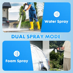 Elebatic foam pot applying detergent for deeper cleaning and easier grime removal