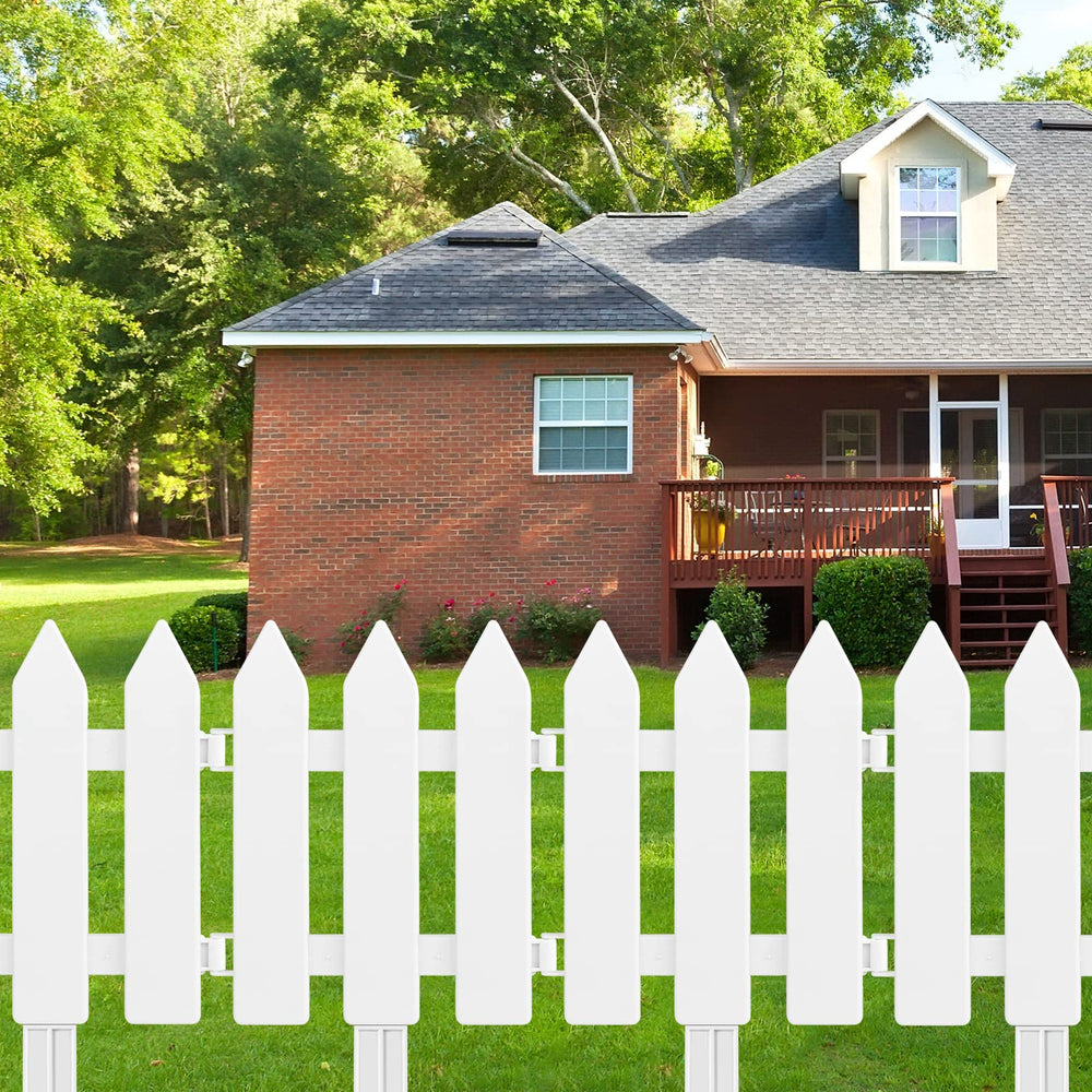 ELECLAND fence in a landscaped flowerbed showing polished garden look benefit