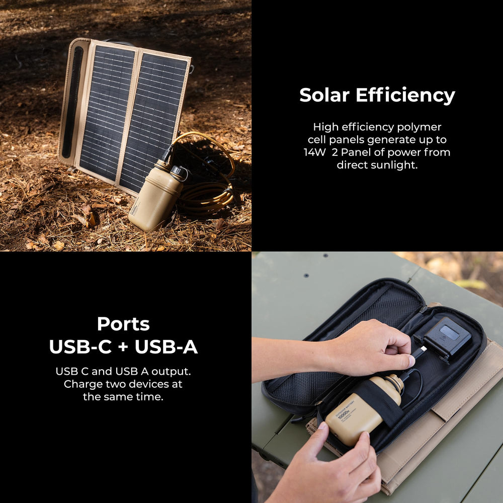 ELECOM NESTOUT adjustable stand set to steep angle to maximize sun exposure