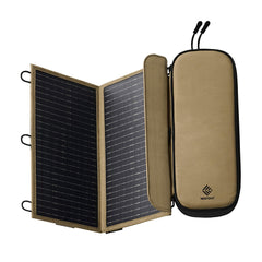 ELECOM NESTOUT folded beige panel showing compact packability and travel convenience